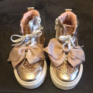JoJo Siwa Pink Glitter High Top Shoes